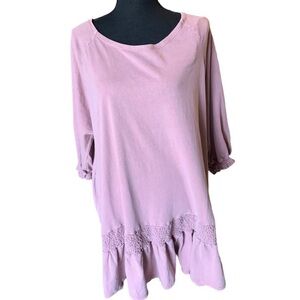 Free People Mauve Beach Jenny Mini Dress Medium